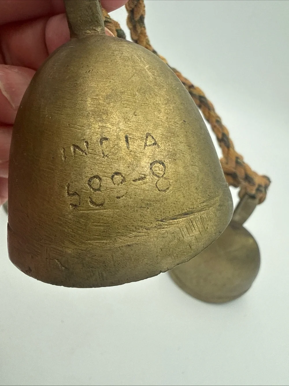 VTG hanging brass bells India Bells of Sarna / rustic harmony bells